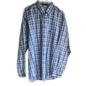 FACONNABLE VINTAGE CHECK PRINT LONG SLEEVE BUTTON DOWN SHIRT MENS SIZE XL 🔥